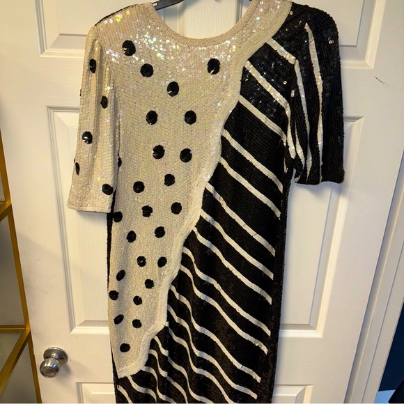 Judith Ann Vintage sequin cocktail‎ dress XL - Picture 1 of 10